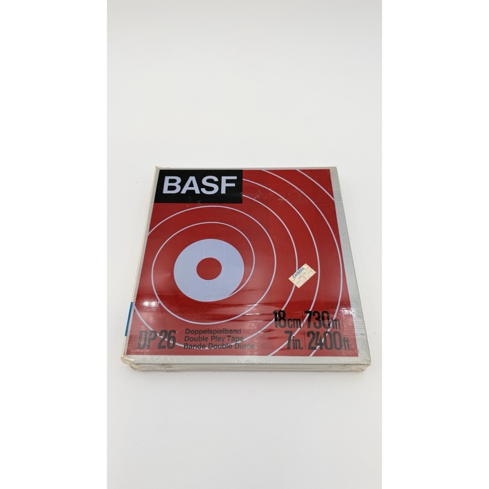 NEW SEALED BASF LP 35 Long Play Tape 18cm 540m 7in 1800ft Vintage Reel